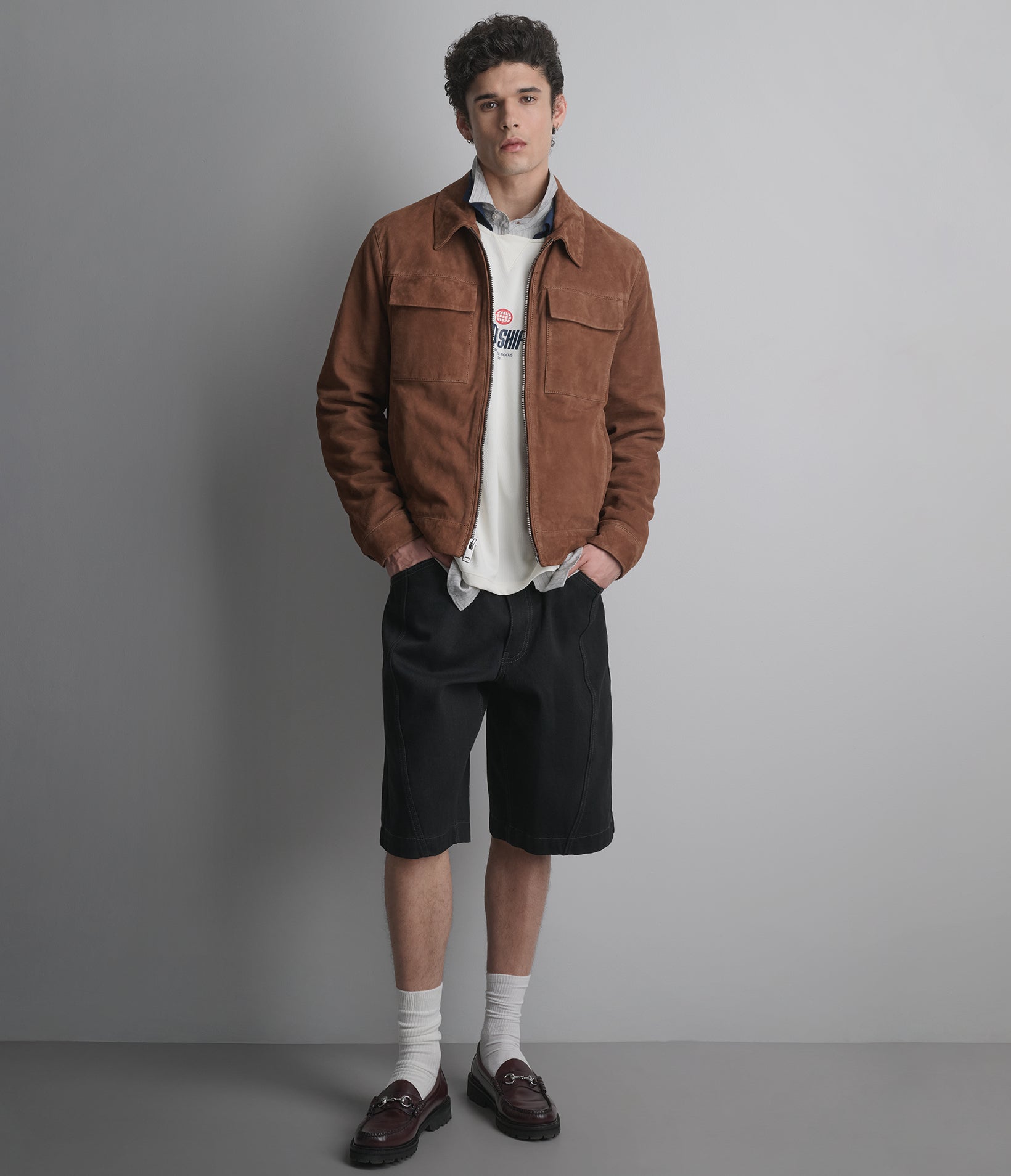 Best selling suede shirt jacket