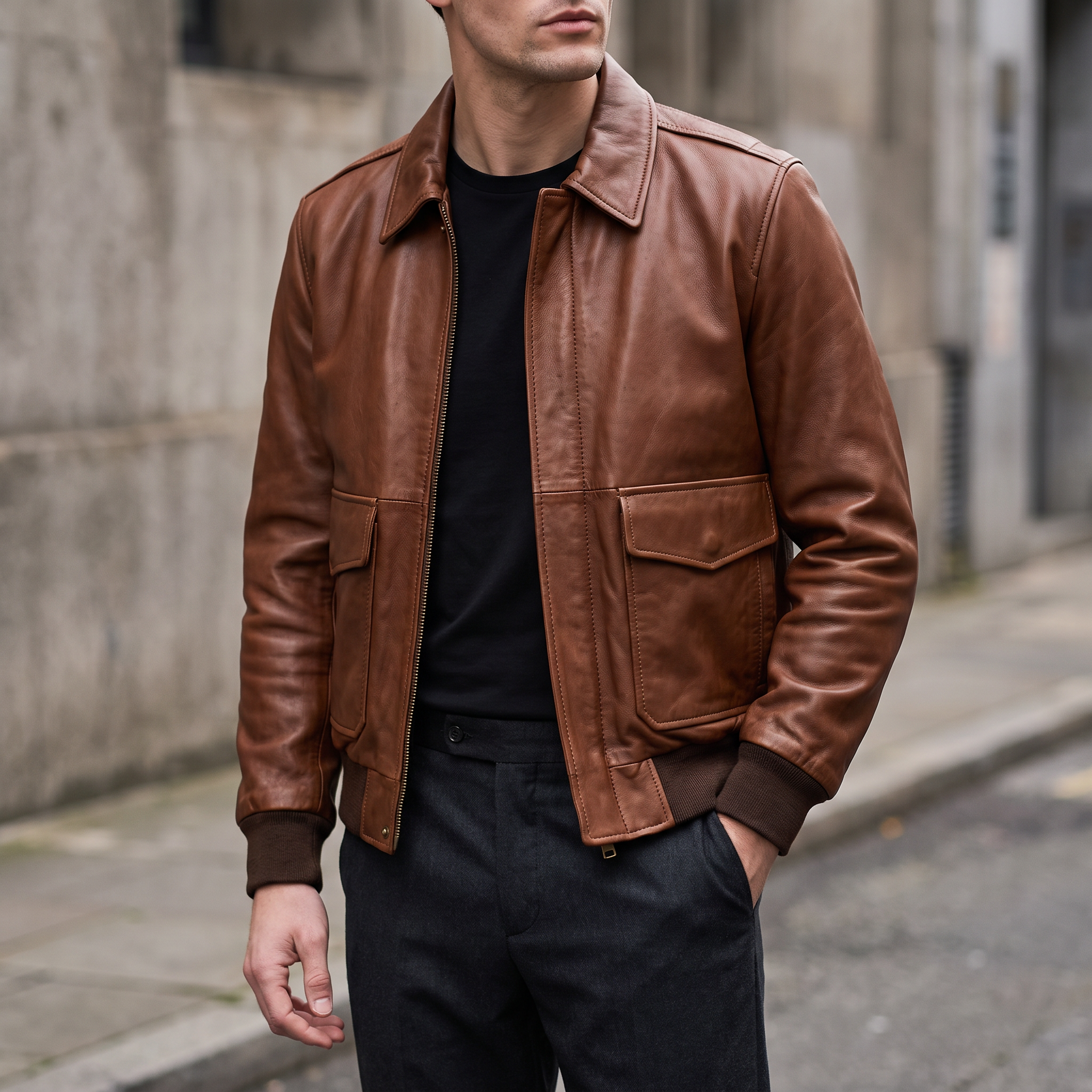 Men's leather jackets