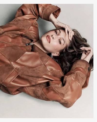 Hailey B — The Off-Duty Bomber leather jacket collection