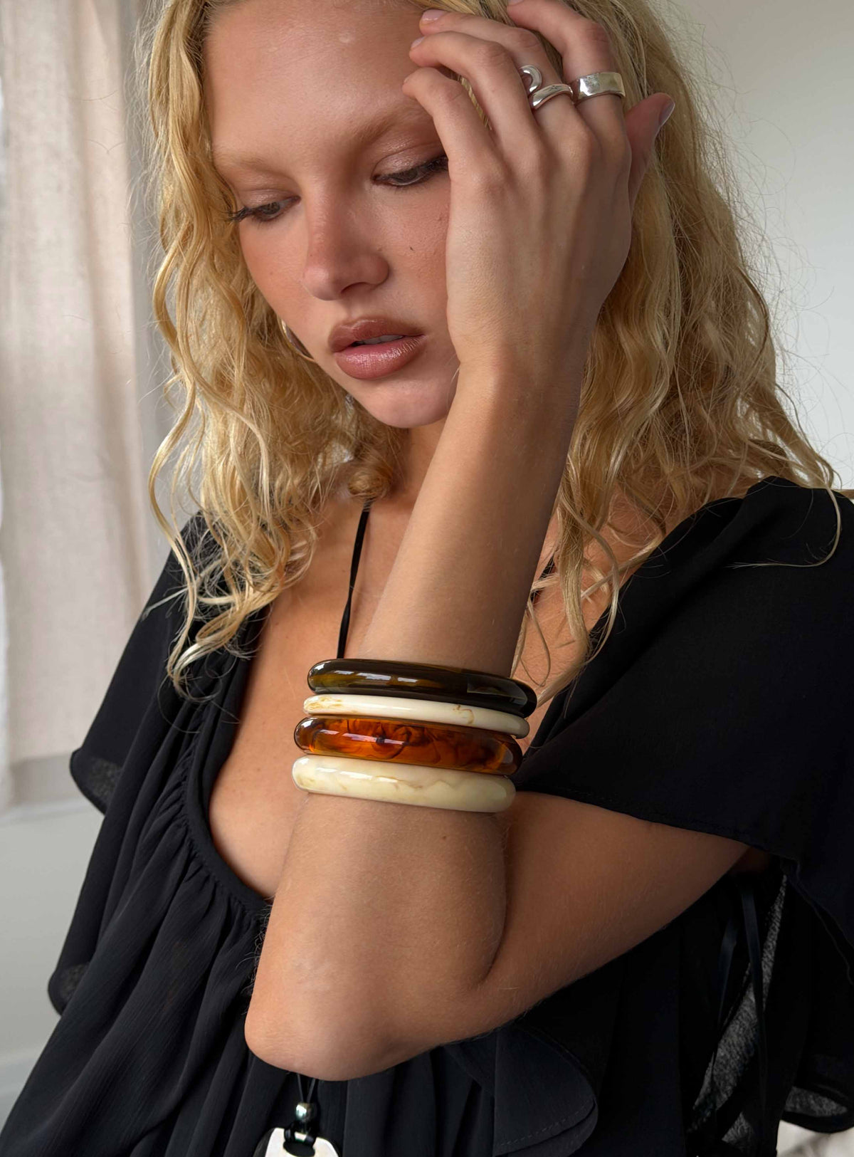 Attlee Resin Cuff Pack Multi — Bracelet