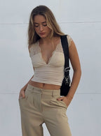 Women's Typha Top Beige