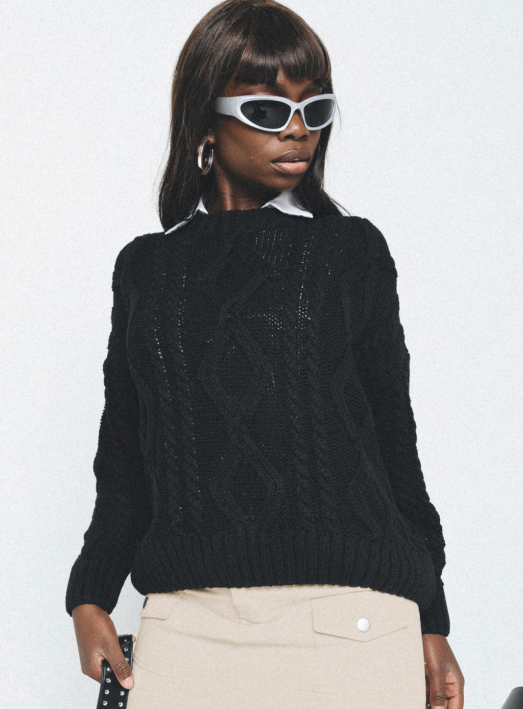 Women's Anaya Oversized Sweater Black
