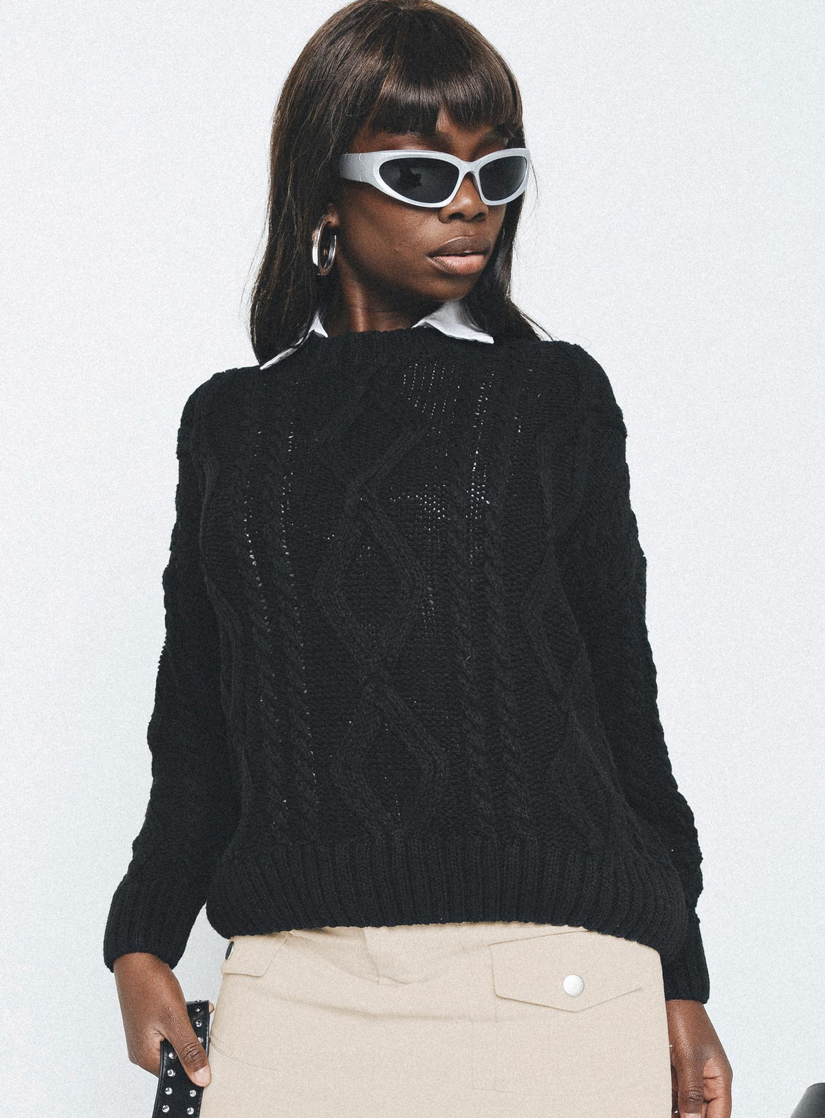 Women's Anaya Oversized Sweater Black