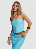 Women's Lucelia Strapless Top Aqua