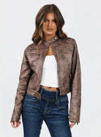 Women's Bella Moto Jacket Chocolate