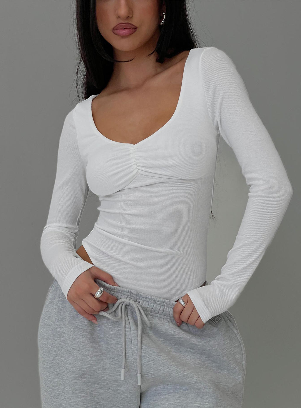 Women's Lunella Bodysuit White