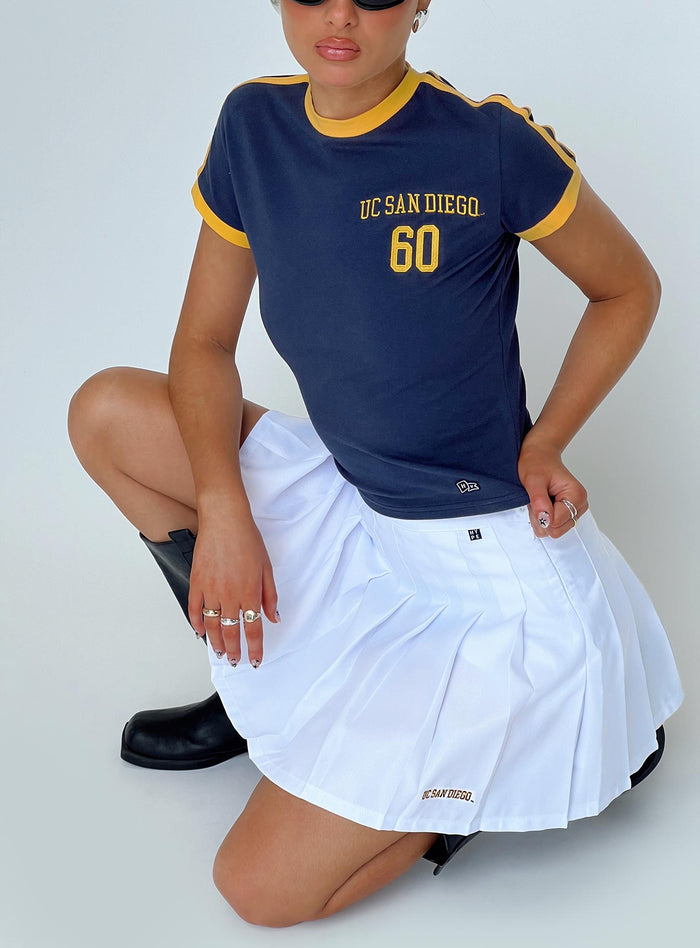 Women's UCSD Tennis Skort White — Skirt
