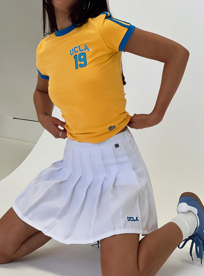 Women's UCLA Tennis Skort White — Skirt