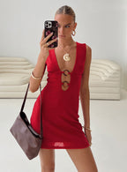 Women's Steward Mini Dress Red Petite — Dress