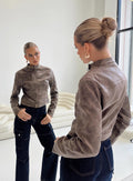 Women's Bella Moto Jacket Chocolate