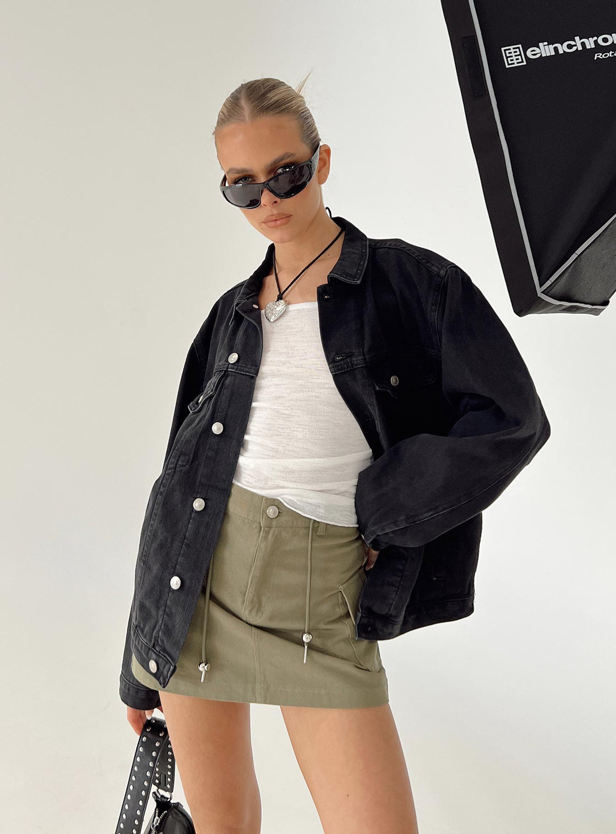 Women's Phoenix Denim Jacket Black