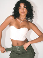 Women's Endless Love Corset Top White