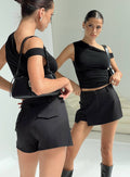 Women's Deuce Split Skort Black — Skirt
