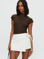 Women's Elinora Wrap Mini Skirt White
