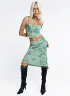 Women's Devore Midi Skirt Multi