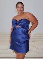 Women's Shellie Mini Dress Blue Curve — Dress