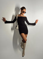 Women's Anya Mini Dress Black — Dress
