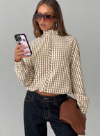Women's Kalle Jacket Brown Check