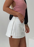 Women's Gigi Wrap Skort White Petite — Skirt