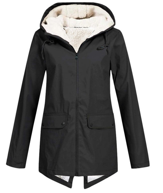 Women's Fleece-Lined Hooded Jacket