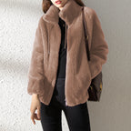 Women's Stand-Collar Fleece Jacket