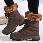 Women's Fleece-Lined Lace-Up Winter Boots