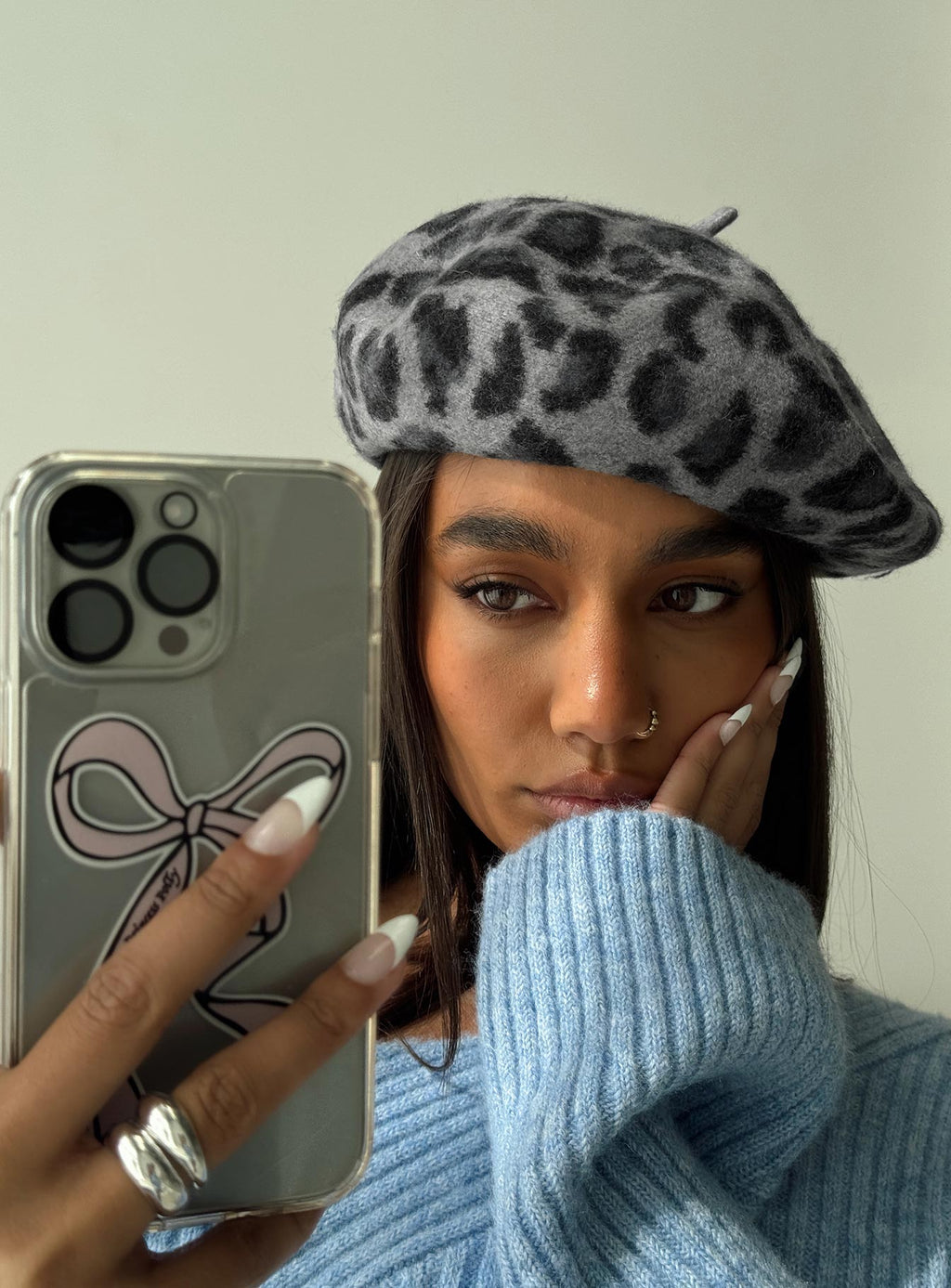 Ettore Beret Leopard — Hat