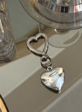Two Lovers Key Ring Silver