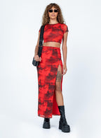 Women's Rosie Mesh Set Red Multi