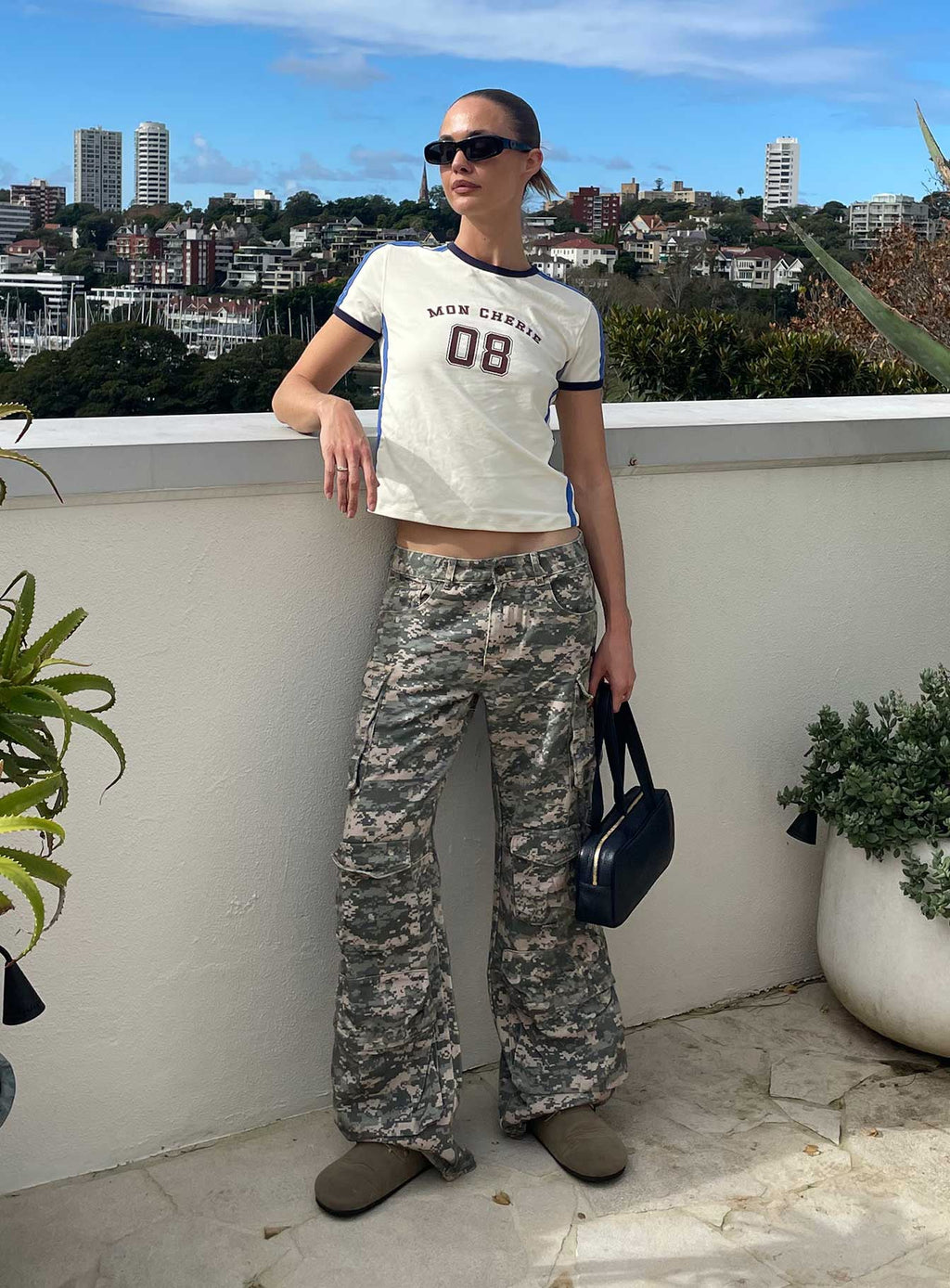 Women's Sweetness Low Rise Straight Leg Jeans Digital Camo