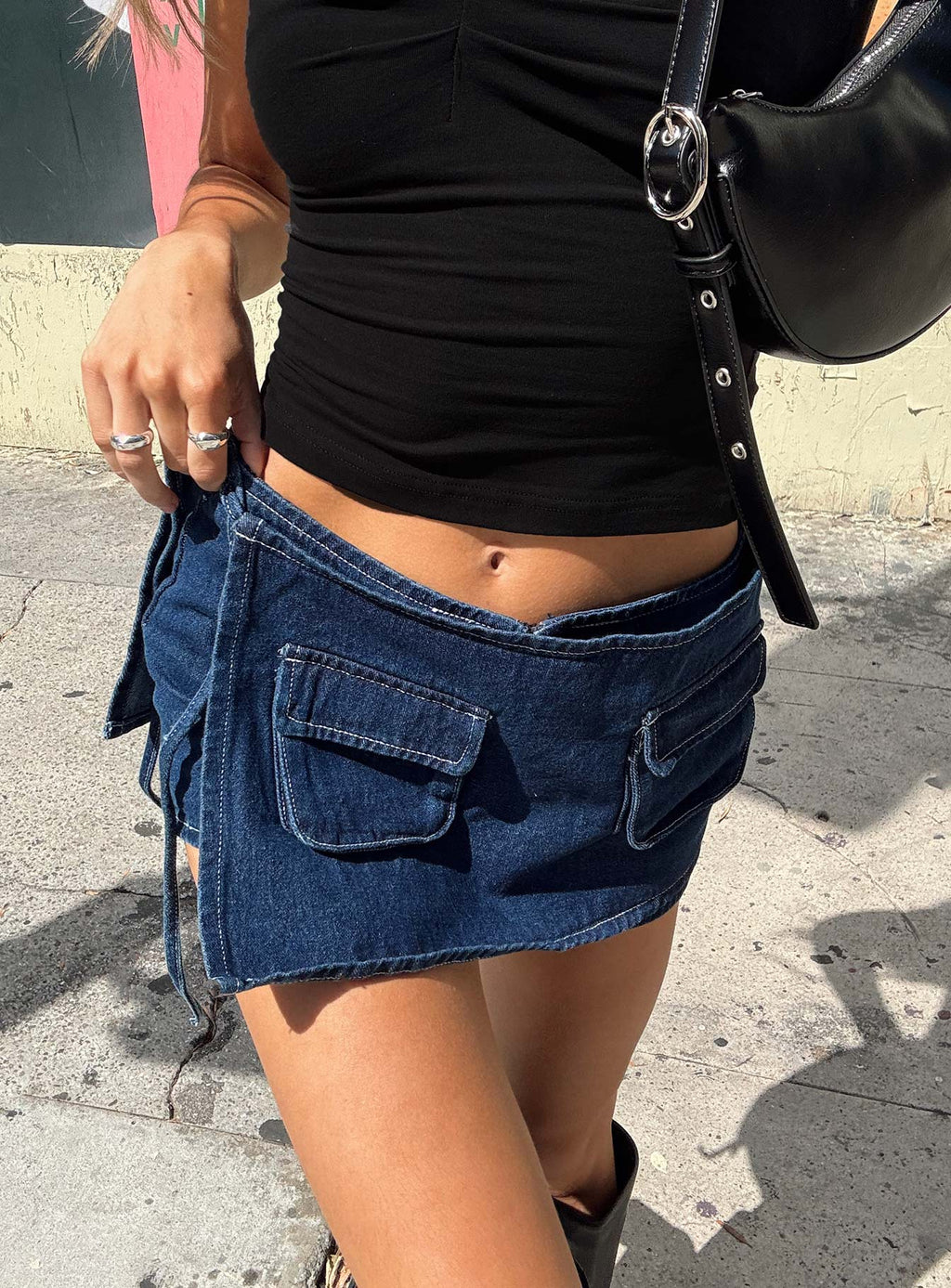 Women's Countryside Skort Blue Denim — Skirt