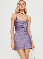 Women's Celena Mini Dress Purple — Dress