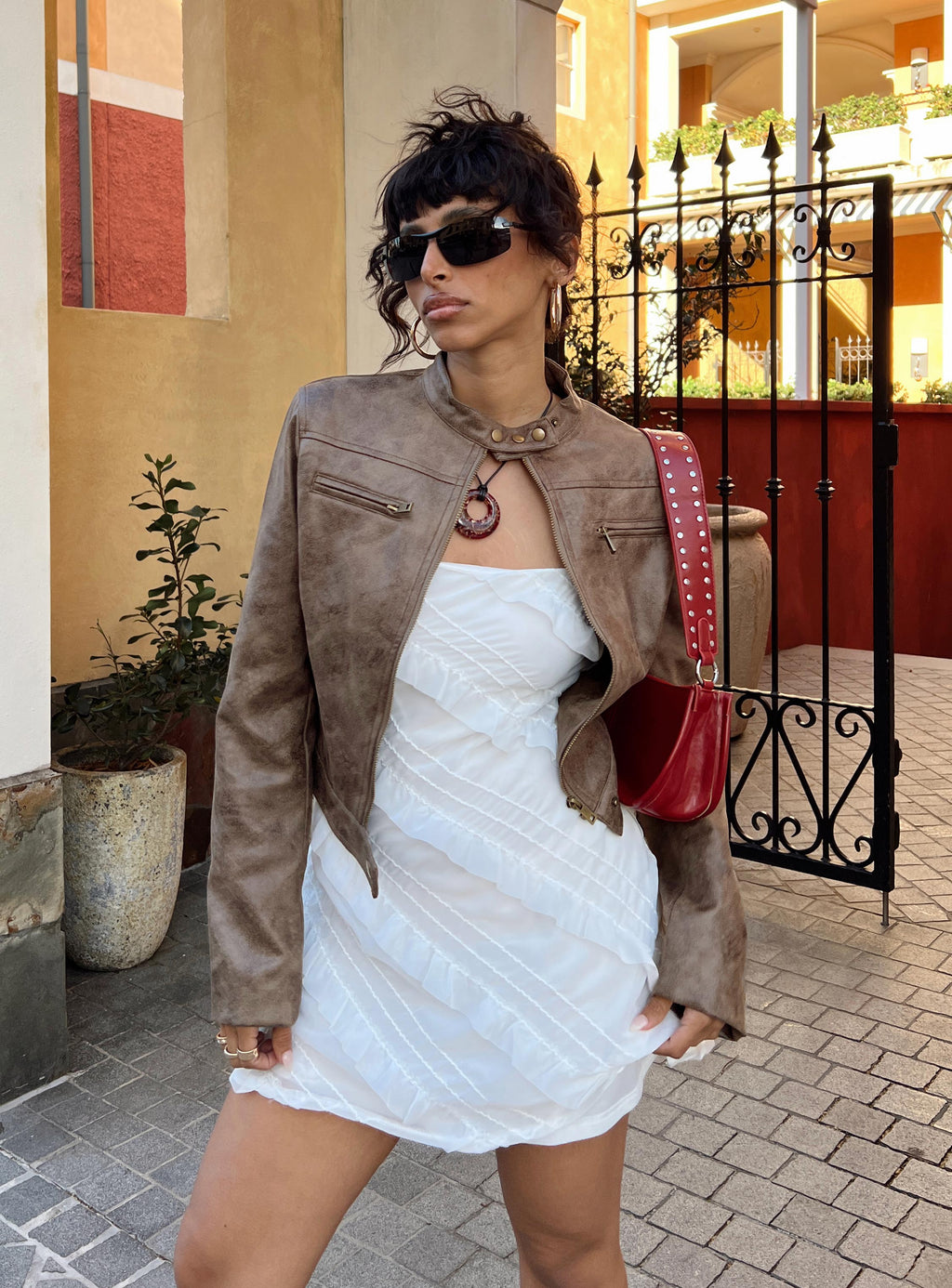 Women's Bella Moto Jacket Chocolate