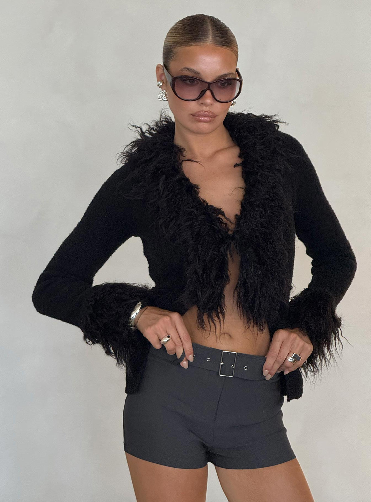 Women's Sistine Cardigan Black — Sweater