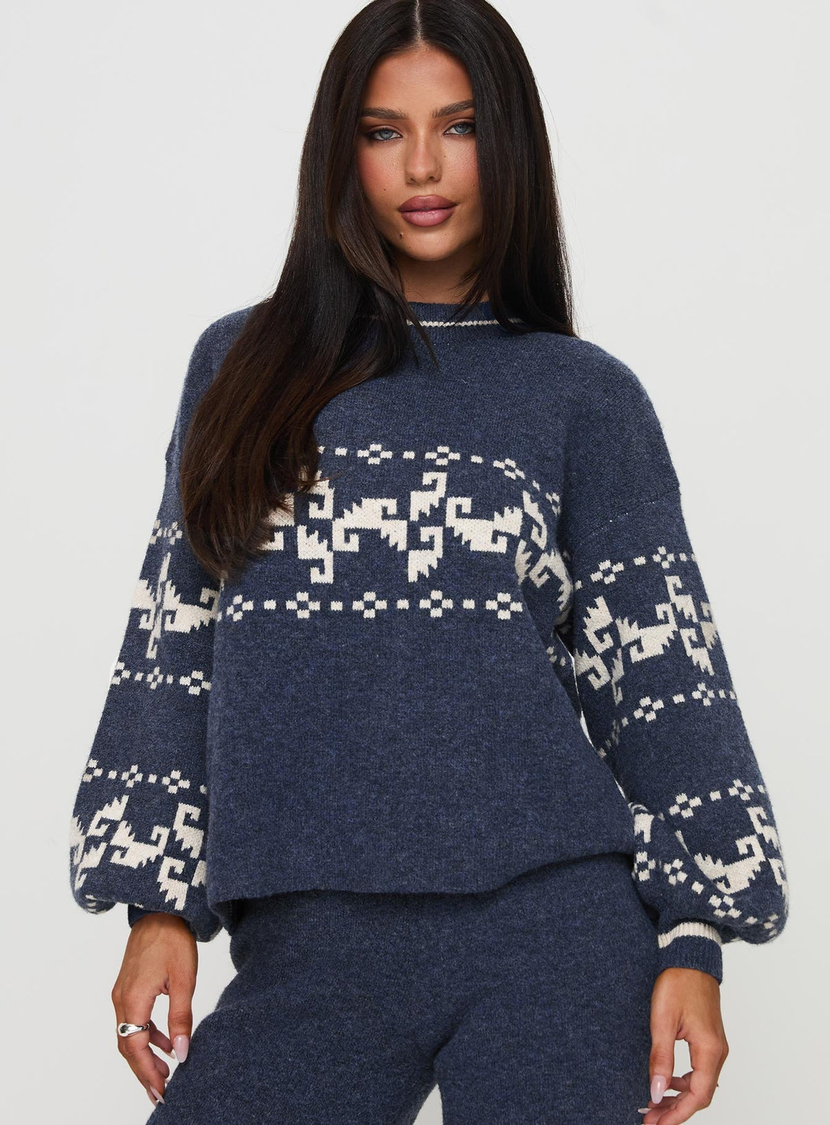 Women's Alpine Sweater Navy / Cream