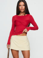 Women's Can't Sleep Skort Beige — Skirt