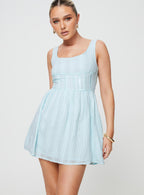 Women's Lorinda Mini Dress Blue — Dress
