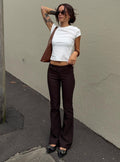 Women's Kinkirk Flared Pants Chocolate Petite