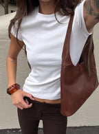 Women's Prestige Longline Baby Tee Ivory