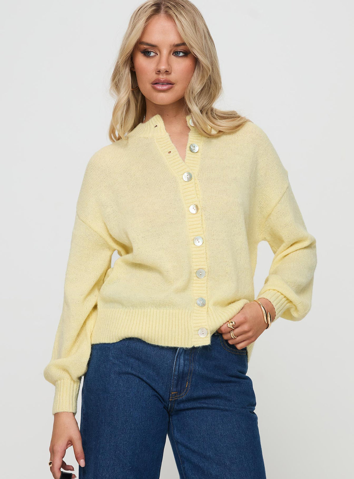 Women's Sunbeam Cardigan Yellow — Sweater
