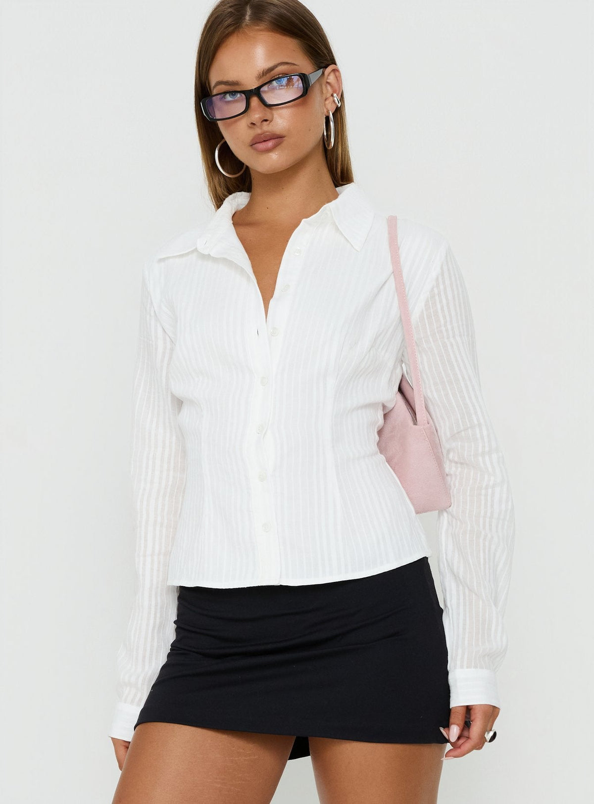 Women's Fogler Shirt White — Top