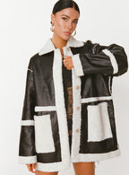 Women's Lexie Faux Leather Jacket Black
