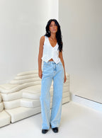 Women's Capone Vest Ivory — Top