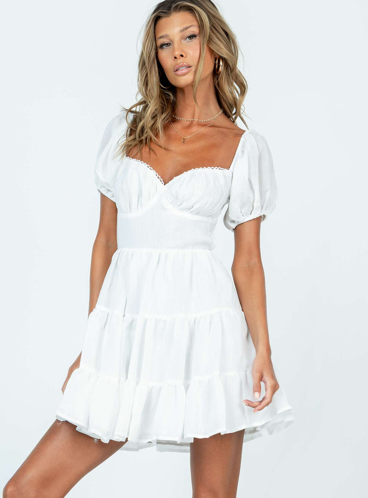Women's Danny Mini Dress White — Dress