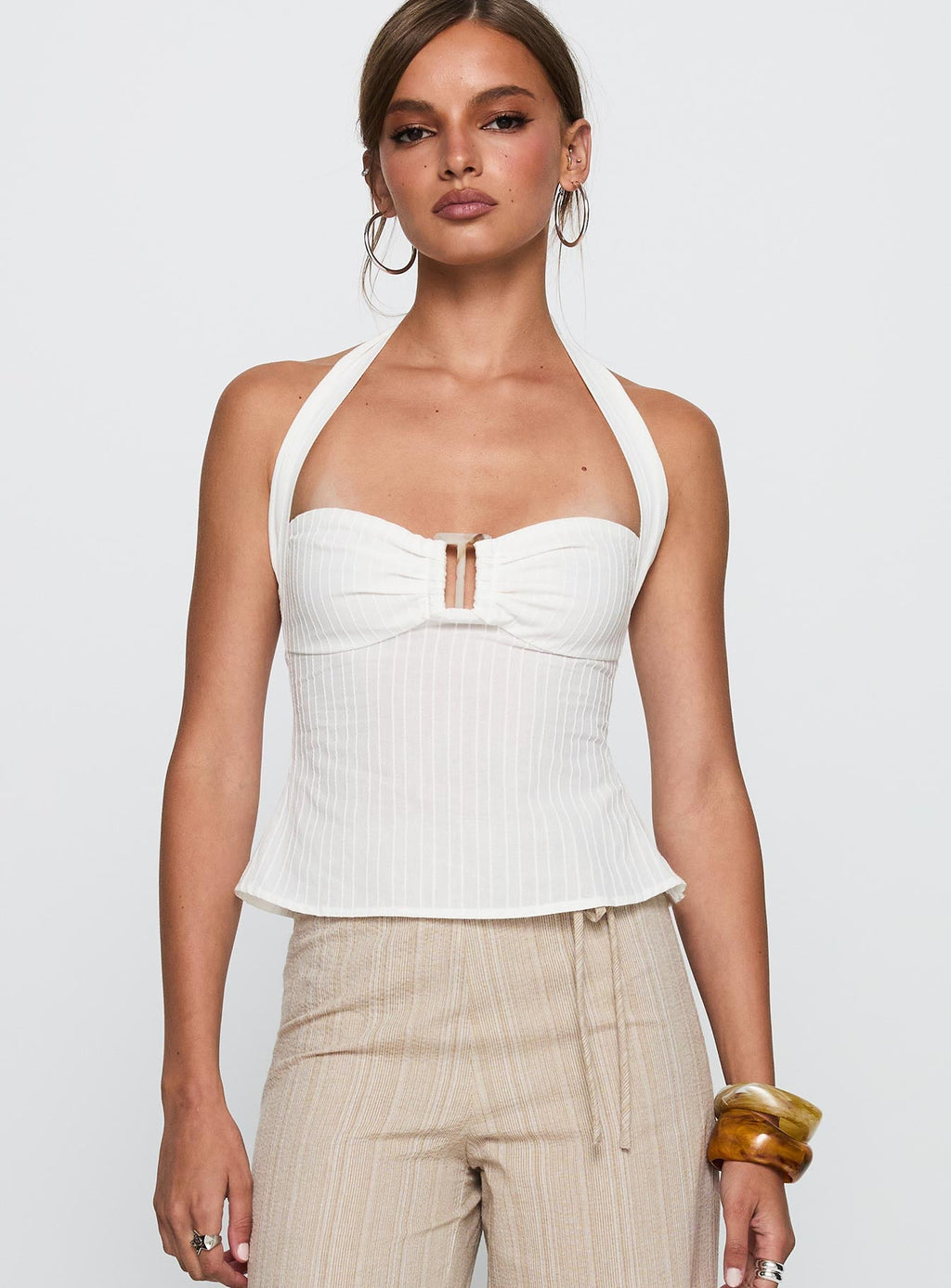 Women's Isabetta Halter Top White