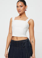 Women's Weavery Top White