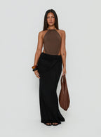 Women's Noree Bead Detail Bodysuit Mocha