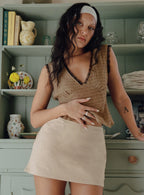 Women's Gigi Skort Beige — Skirt