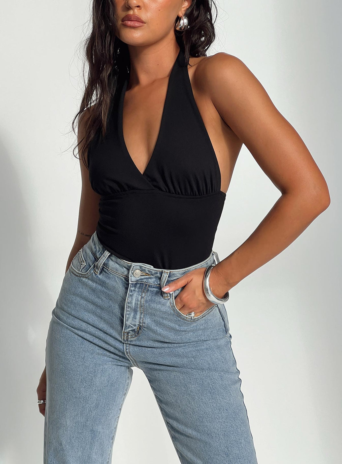 Women's Whimsy Halter Top Black
