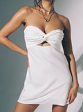 Women's Shellie Mini Dress White — Dress